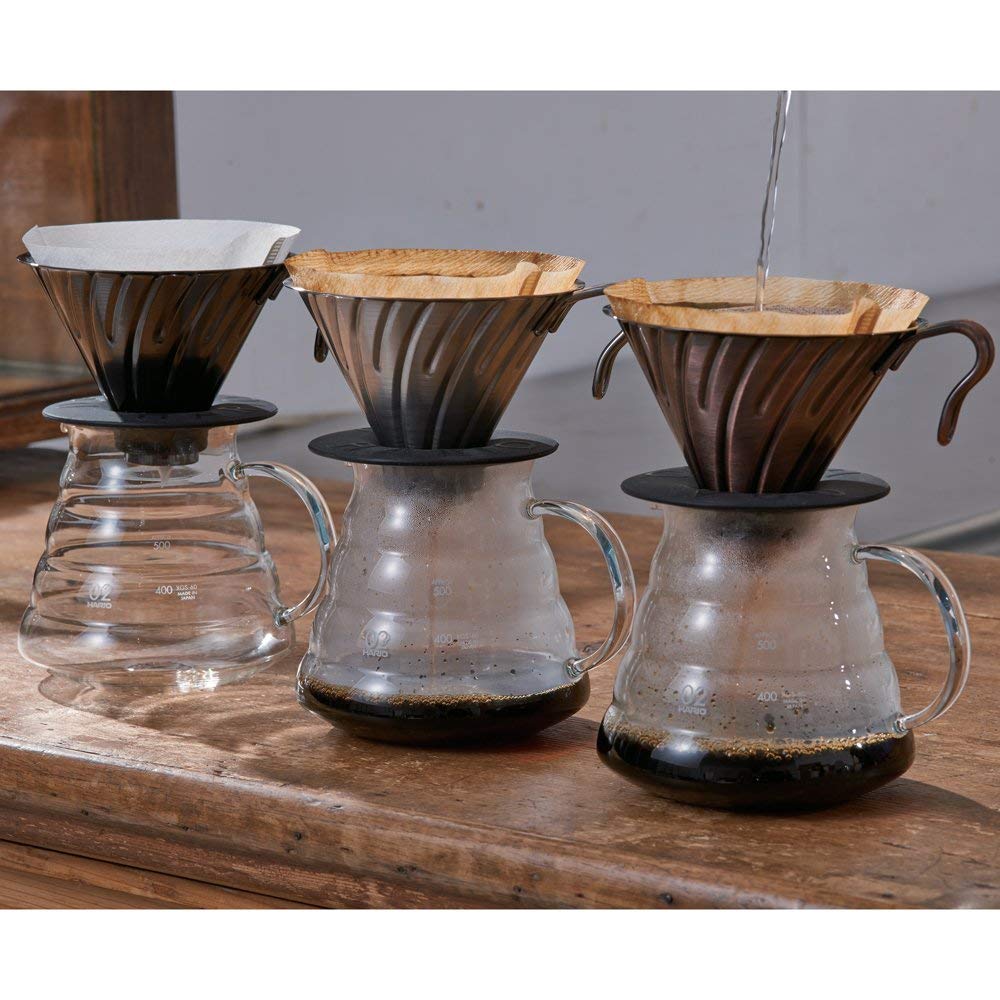 Hario® V60 Metal Coffee Dripper, 02 silver - Black River Roasters