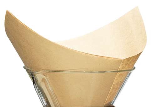 CHEMEX® Bonded Filters Pre-Folded Squares (Natural) - Black River Roasters