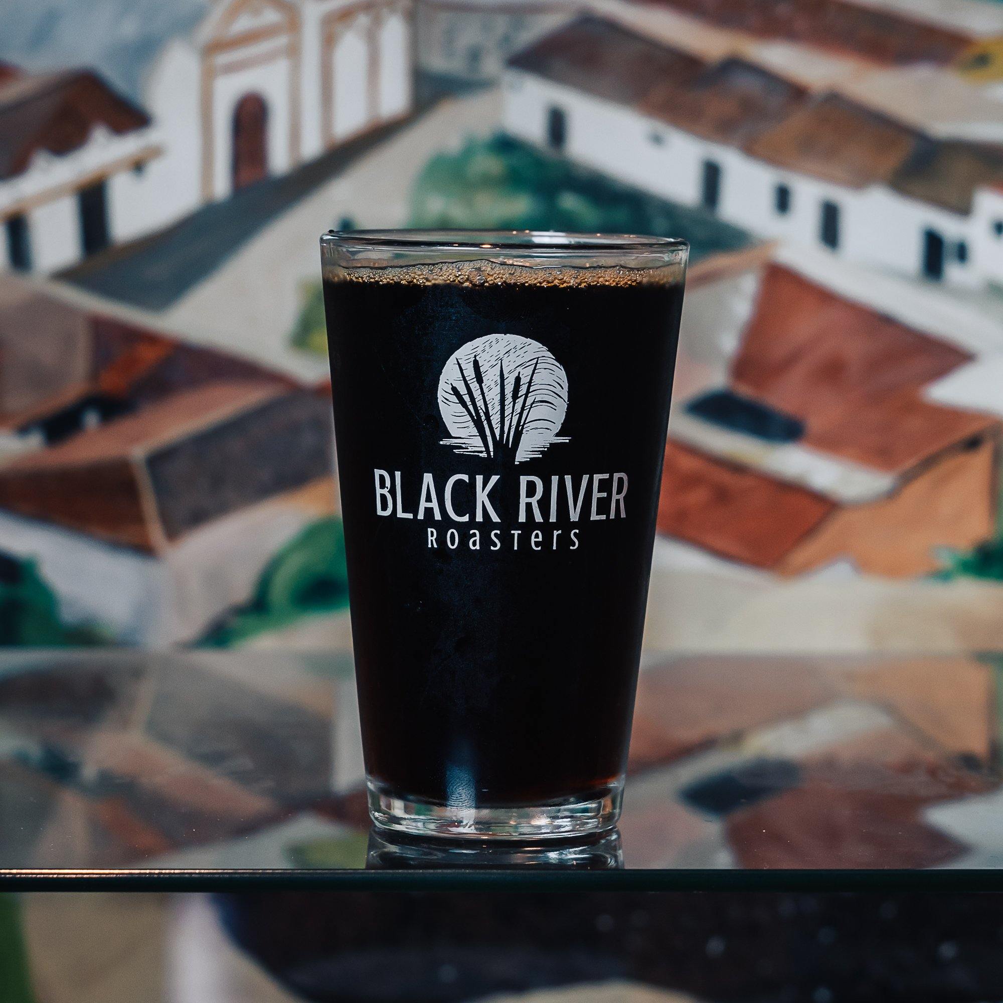 Black River Roasters 12 oz "Pint" Glass - Black River Roasters